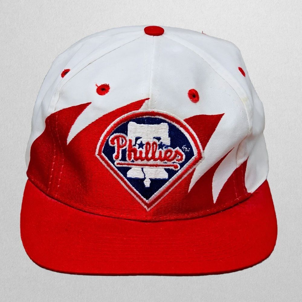 Philadelphia Phillies Sharktooth Sooth Logo Athletic Snapback Hat‎ MLB Baseball